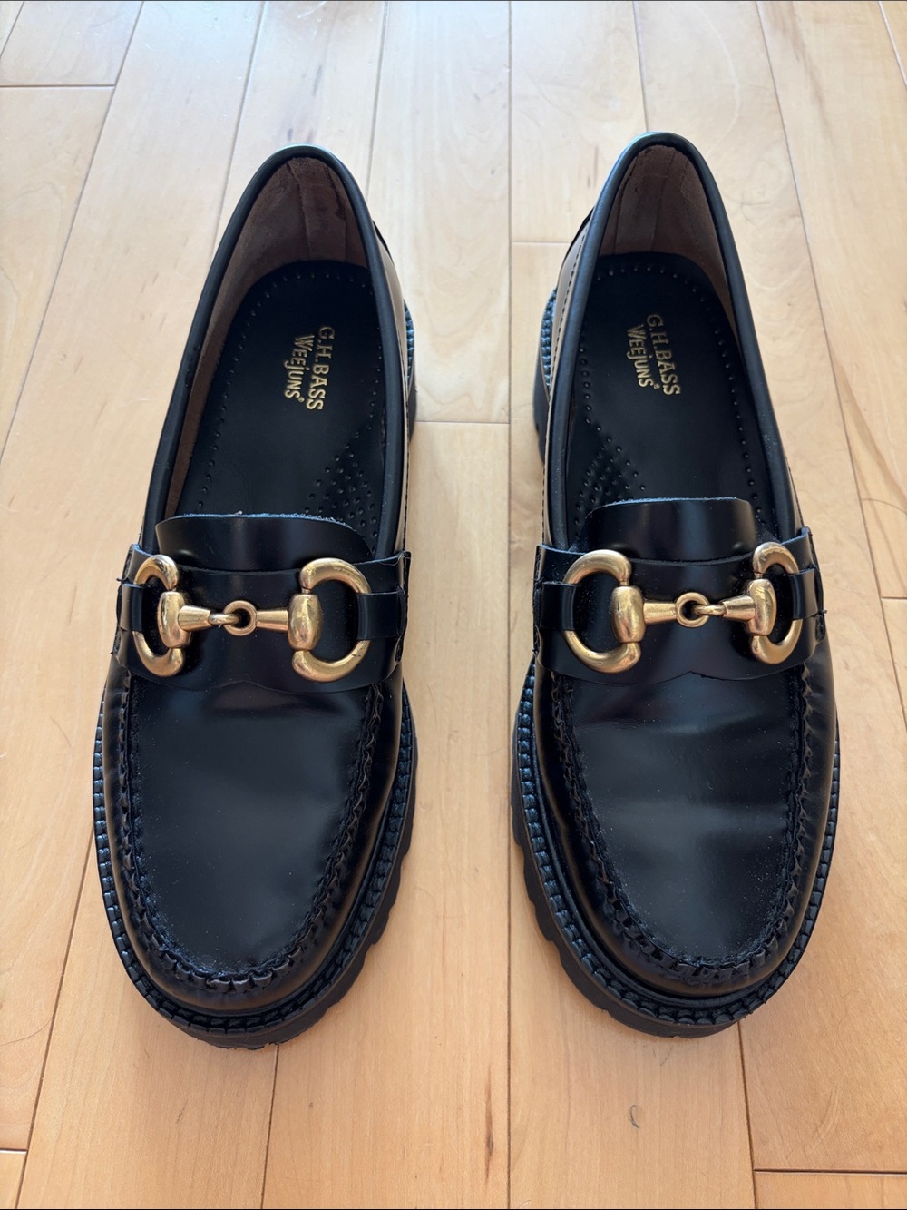 GH Bass WOMENS LIANNA SUPER BIT SUPER LUG WEEJUNS LOAFER, size 7